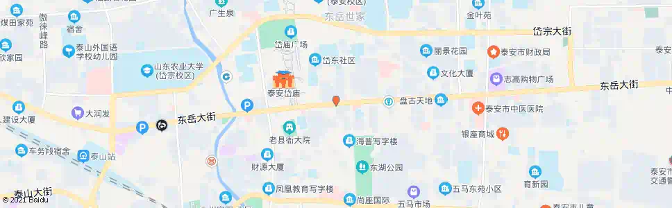 泰安泰山区区委区政府_公交站地图_泰安公交_妙搜公交查询2025