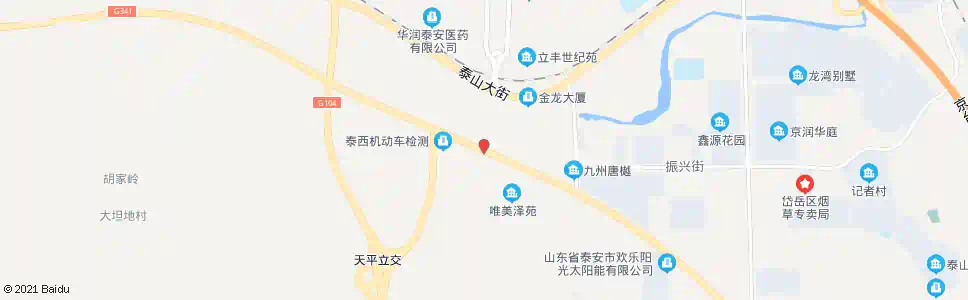泰安黑水湾_公交站地图_泰安公交_妙搜公交查询2025