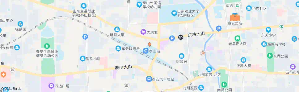 泰安泰山火车站广场_公交站地图_泰安公交_妙搜公交查询2025