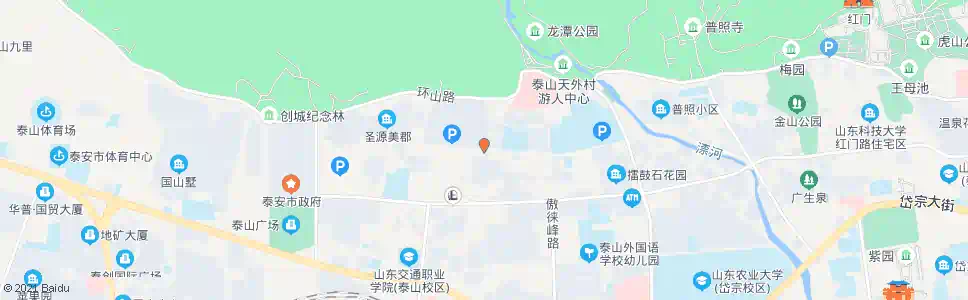 泰安苗圃小区(路南)_公交站地图_泰安公交_妙搜公交查询2025