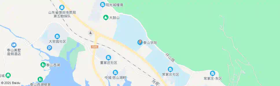 泰安附设站(泰山医学院西门)_公交站地图_泰安公交_妙搜公交查询2025