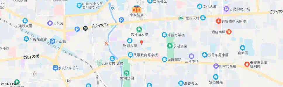 泰安洼子街(自行车世界)_公交站地图_泰安公交_妙搜公交查询2025