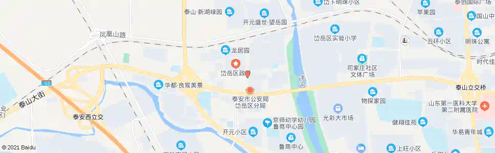 泰安岱岳区区委区政府广场_公交站地图_泰安公交_妙搜公交查询2025