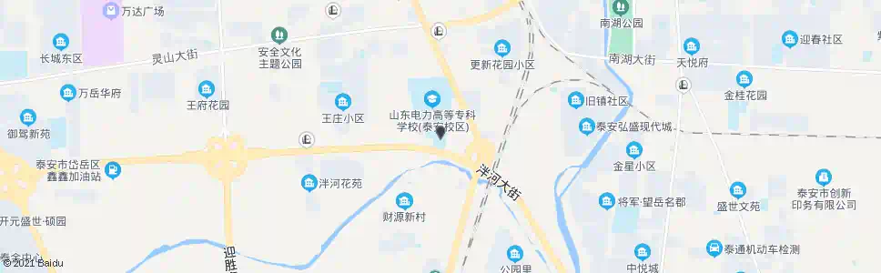 泰安英雄山中学东校区_公交站地图_泰安公交_妙搜公交查询2025