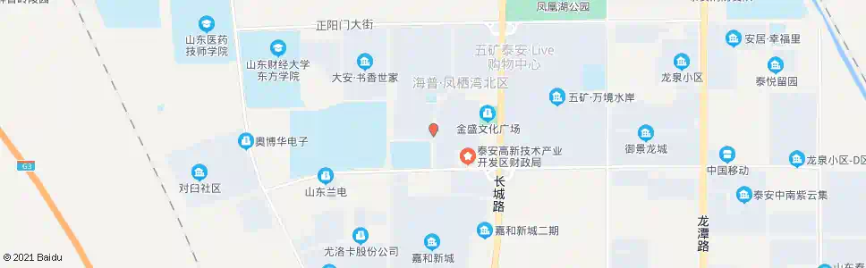 泰安海普凤栖湾西门_公交站地图_泰安公交_妙搜公交查询2025