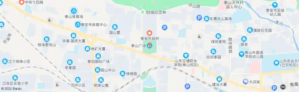 泰安泰山广场_公交站地图_泰安公交_妙搜公交查询2025