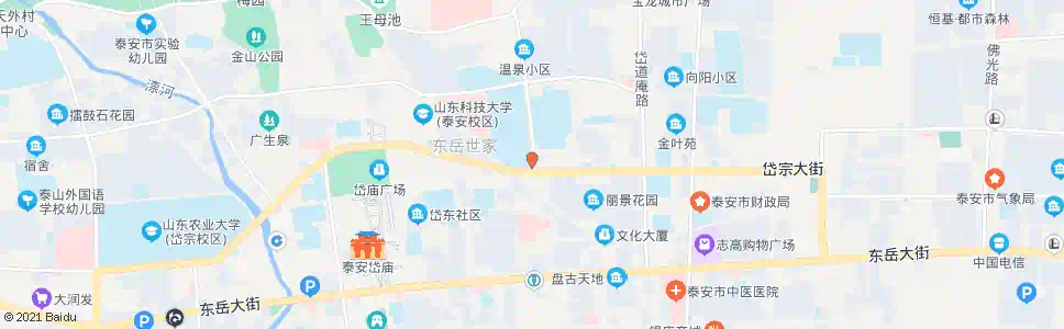 泰安东都宾馆_公交站地图_泰安公交_妙搜公交查询2025
