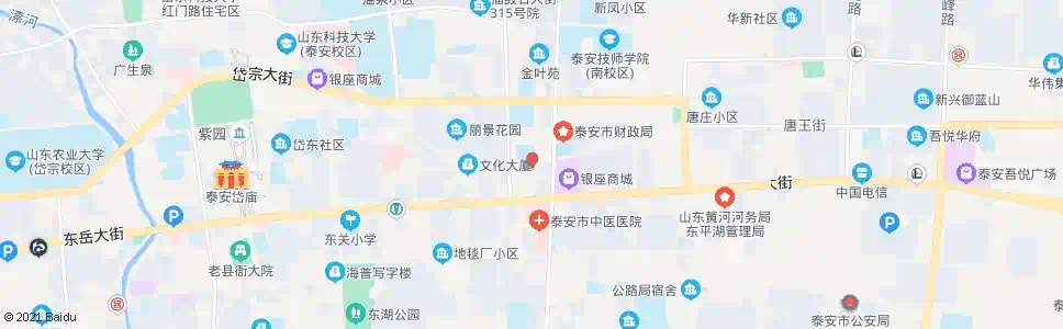 泰安东岳实验学校_公交站地图_泰安公交_妙搜公交查询2025