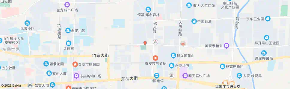 泰安华新小区_公交站地图_泰安公交_妙搜公交查询2025