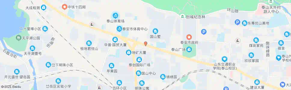 泰安王庄_公交站地图_泰安公交_妙搜公交查询2025