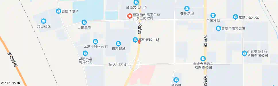 泰安嘉和新城东门_公交站地图_泰安公交_妙搜公交查询2025