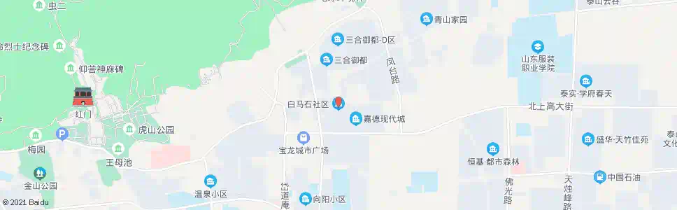 泰安白马石社区_公交站地图_泰安公交_妙搜公交查询2025