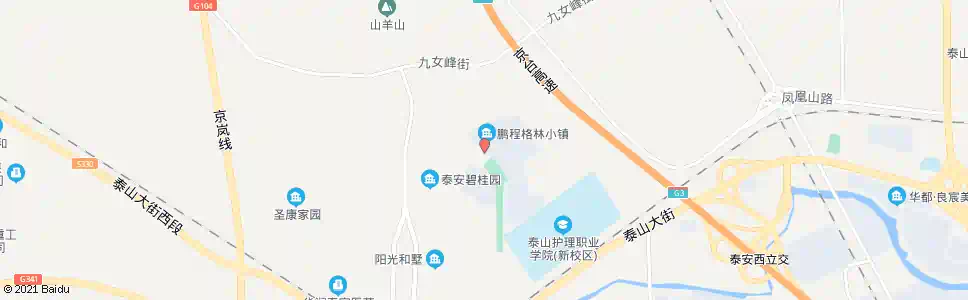 泰安澎湖湾小区_公交站地图_泰安公交_妙搜公交查询2025
