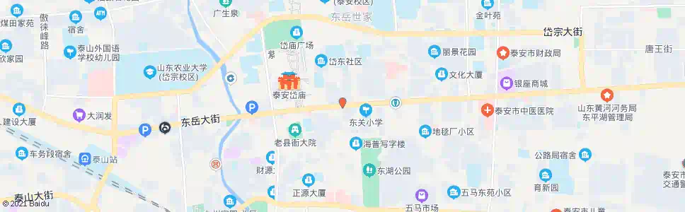 泰安泰山区委区政府_公交站地图_泰安公交_妙搜公交查询2025