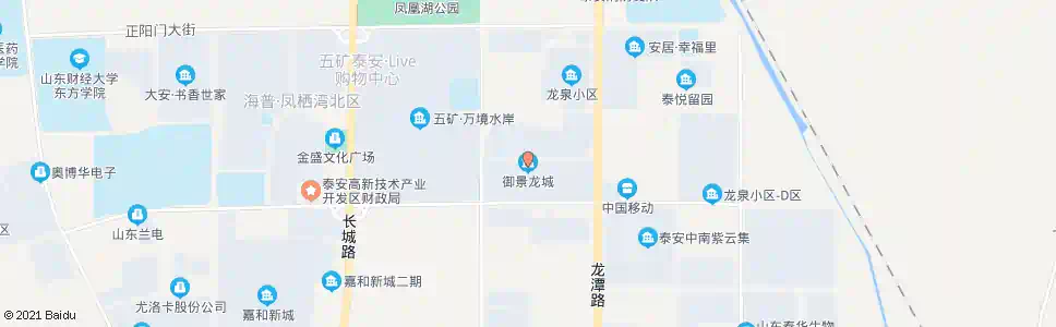 泰安御景龙城_公交站地图_泰安公交_妙搜公交查询2025
