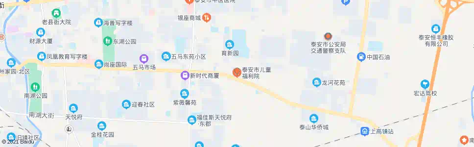 泰安市儿童福利院_公交站地图_泰安公交_妙搜公交查询2025