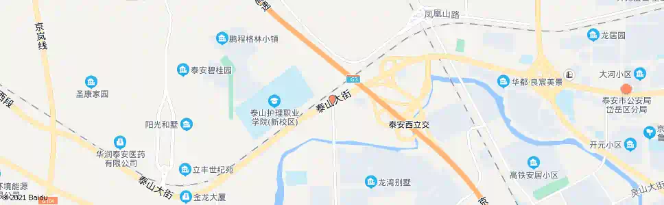 泰安金牛山路中段_公交站地图_泰安公交_妙搜公交查询2025