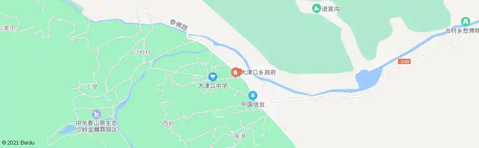 泰安大津口乡政府_公交站地图_泰安公交_妙搜公交查询2025