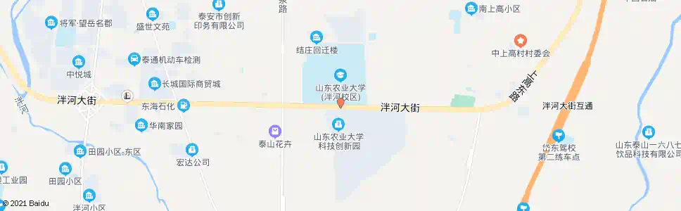 泰安农大新校_公交站地图_泰安公交_妙搜公交查询2025