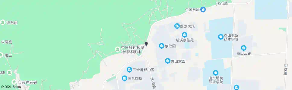 泰安白马石村东站_公交站地图_泰安公交_妙搜公交查询2025