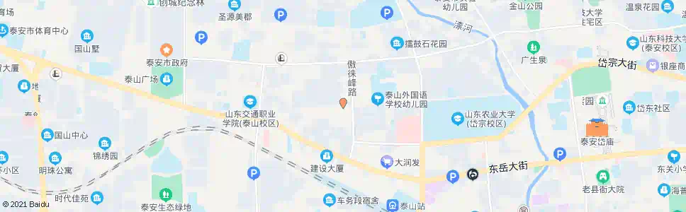 泰安傲徕峰路路口_公交站地图_泰安公交_妙搜公交查询2025