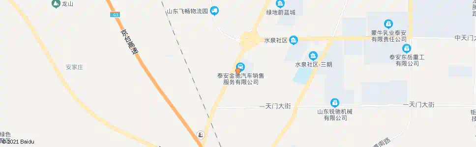 泰安华君汽车城_公交站地图_泰安公交_妙搜公交查询2025