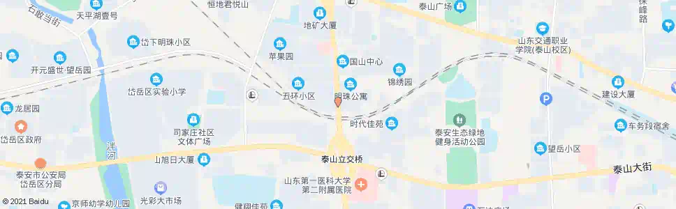 泰安长城铁路立交桥_公交站地图_泰安公交_妙搜公交查询2025