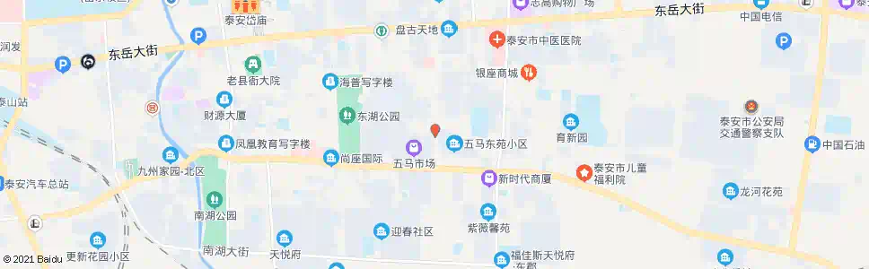 泰安五马街(泰山民族中学)_公交站地图_泰安公交_妙搜公交查询2025