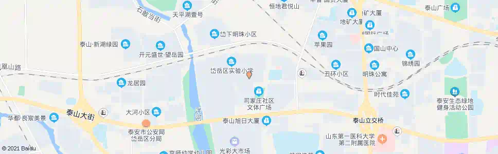 泰安岱岳花园小区_公交站地图_泰安公交_妙搜公交查询2025