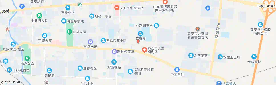 泰安花园公寓_公交站地图_泰安公交_妙搜公交查询2025