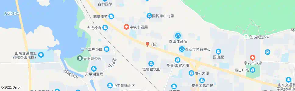 泰安天津银行(大佛寺)_公交站地图_泰安公交_妙搜公交查询2025