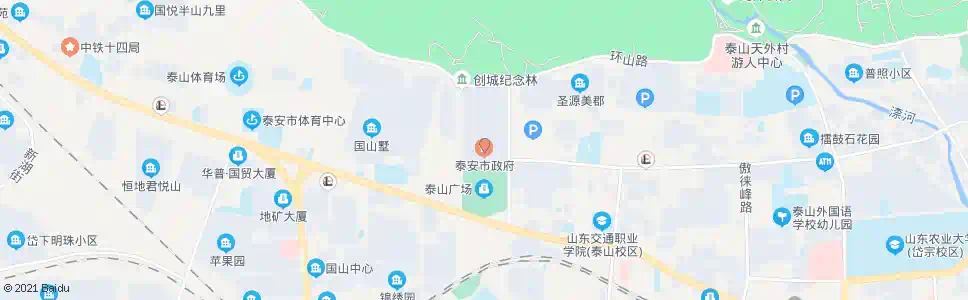 泰安市委市政府(市政广场)_公交站地图_泰安公交_妙搜公交查询2025
