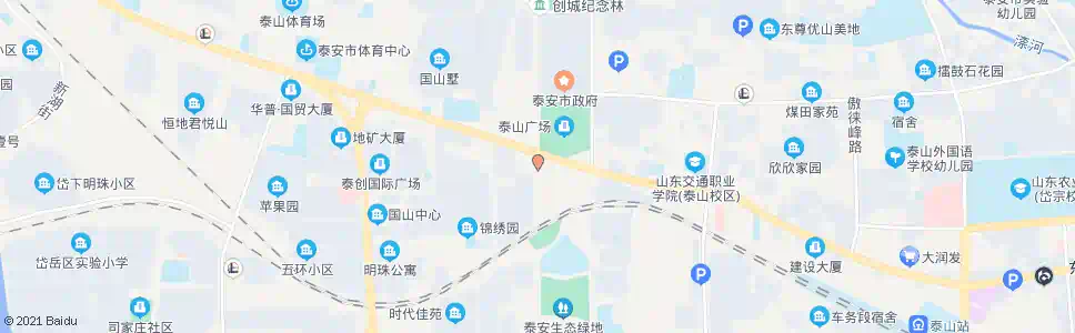 泰安泰山广场西站(路西)_公交站地图_泰安公交_妙搜公交查询2025