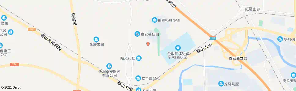 泰安岩庄小区_公交站地图_泰安公交_妙搜公交查询2025