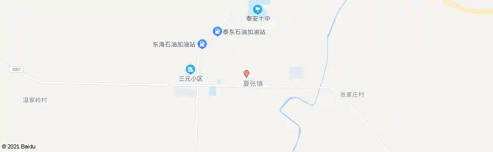 泰安夏张镇政府_公交站地图_泰安公交_妙搜公交查询2025