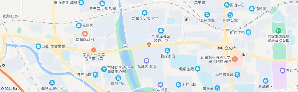 泰安岱岳花园西站(路南)_公交站地图_泰安公交_妙搜公交查询2025