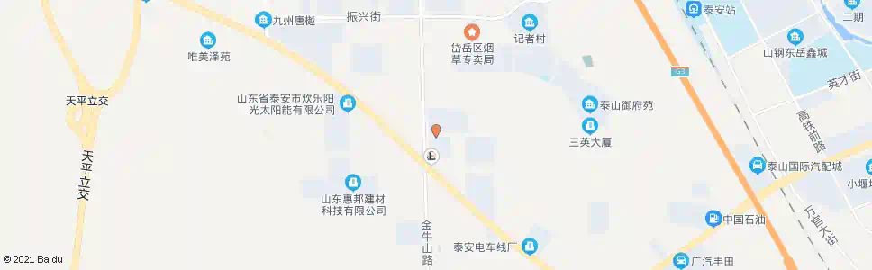 泰安卧虎山南街东段_公交站地图_泰安公交_妙搜公交查询2025