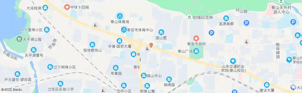 泰安南王庄停车场_公交站地图_泰安公交_妙搜公交查询2025