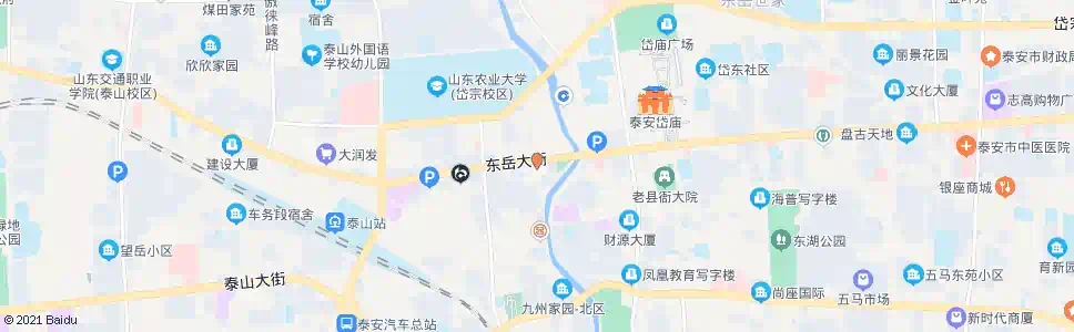 泰安市福利院(农业银行)_公交站地图_泰安公交_妙搜公交查询2025