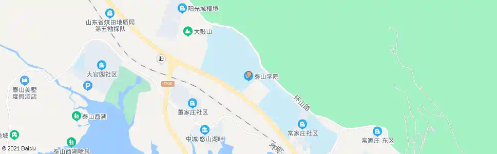 泰安泰山医学院(西校)_公交站地图_泰安公交_妙搜公交查询2025