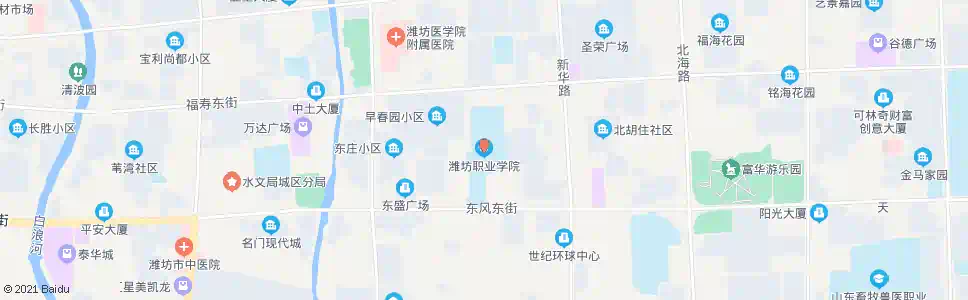 潍坊潍坊职业学院_公交站地图_潍坊公交_妙搜公交查询2025