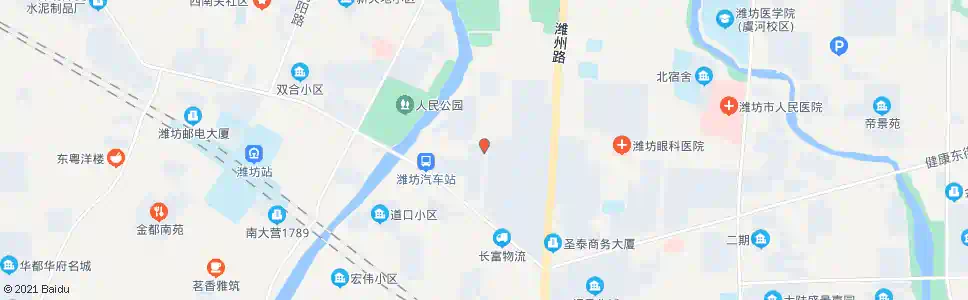 潍坊轻纺城(四平路口)_公交站地图_潍坊公交_妙搜公交查询2025