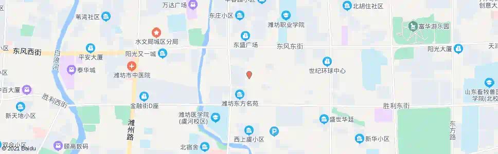 潍坊第二人民医院(胜利街)_公交站地图_潍坊公交_妙搜公交查询2025