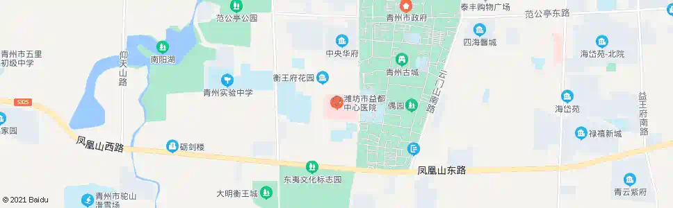 潍坊益都中心医院_公交站地图_潍坊公交_妙搜公交查询2025