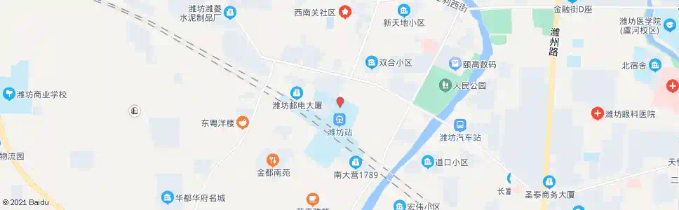 潍坊潍坊风筝批发市场_公交站地图_潍坊公交_妙搜公交查询2025