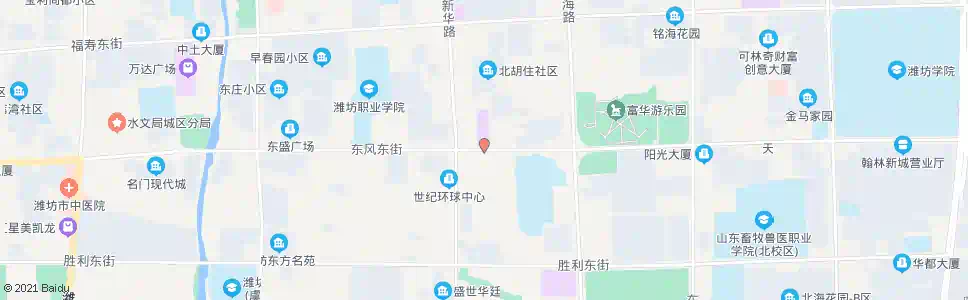 潍坊东风街新华路口_公交站地图_潍坊公交_妙搜公交查询2025