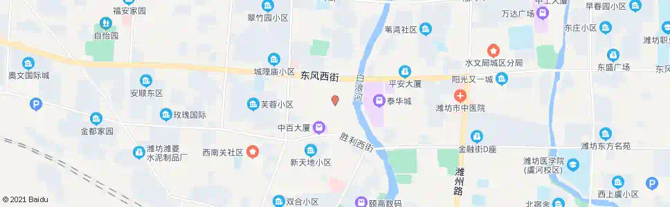 潍坊白浪河绿地广场(和平路)_公交站地图_潍坊公交_妙搜公交查询2025