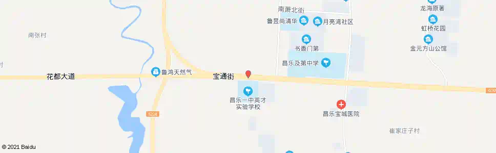 潍坊宝通街路口(潍县路)_公交站地图_潍坊公交_妙搜公交查询2025