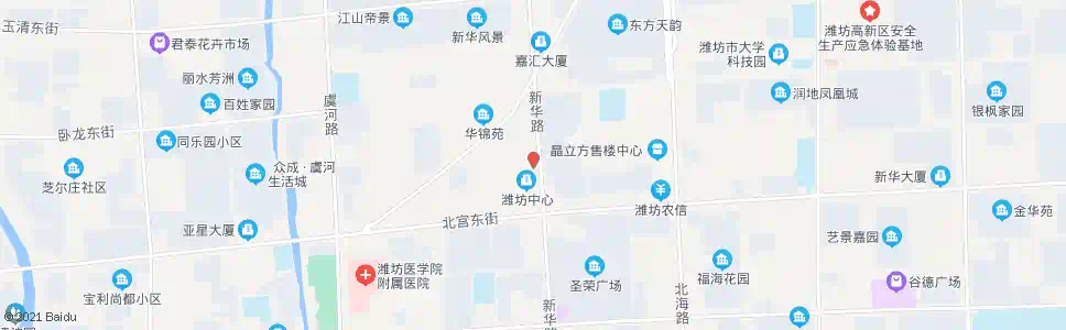 潍坊新华路桐荫街路口(潍坊人力资源市场)_公交站地图_潍坊公交_妙搜公交查询2025