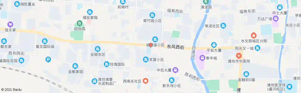 潍坊潍坊第十三中学_公交站地图_潍坊公交_妙搜公交查询2025